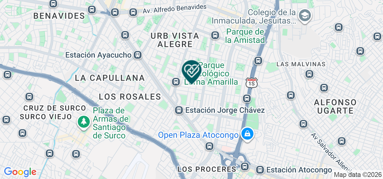 Mapa de Consultorio Particular Dra. Milagros Morante Briceño