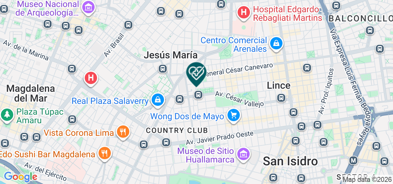 Mapa de Optima Salud S.A.C.