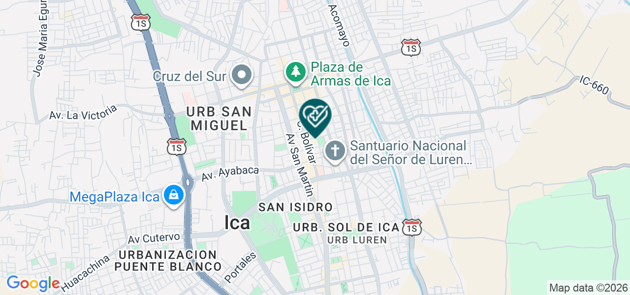 Mapa de Policlinico Santa Rosa
