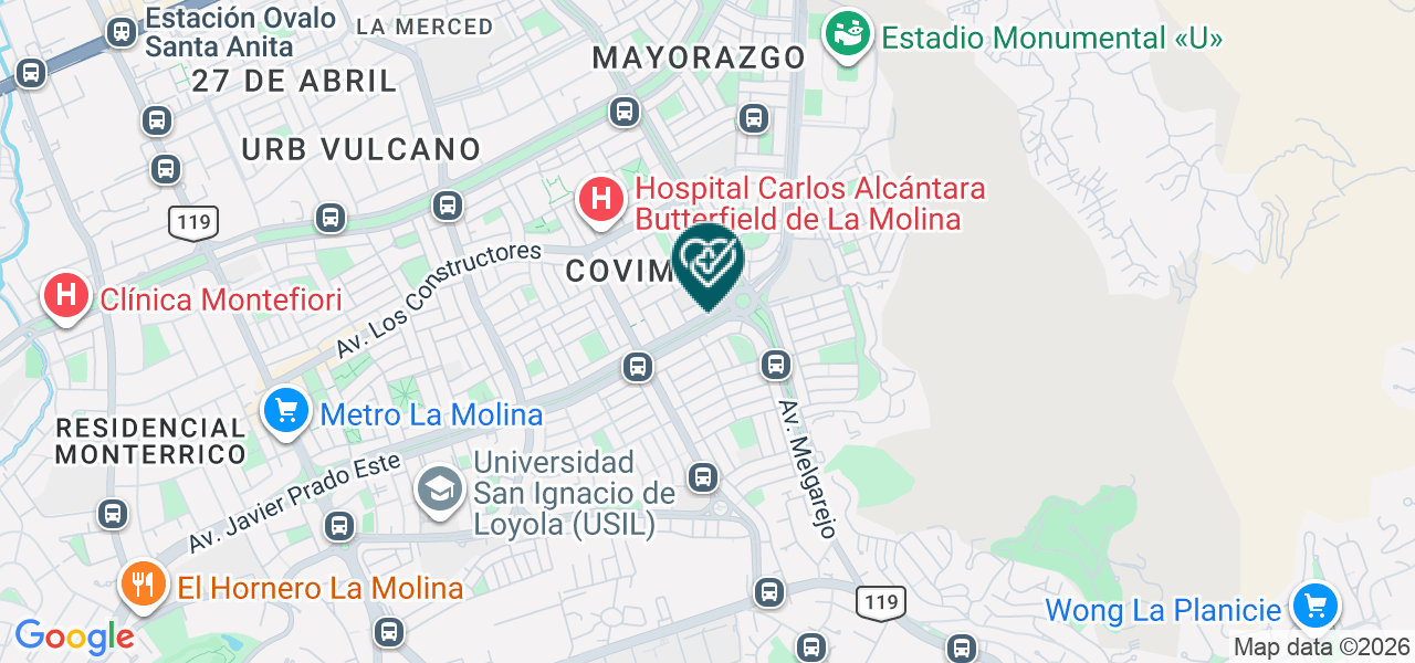 Mapa de Clinica Santa Julia