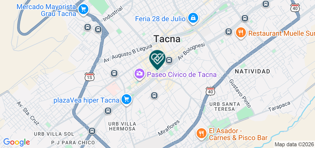 Mapa de Estetica Dental B&m