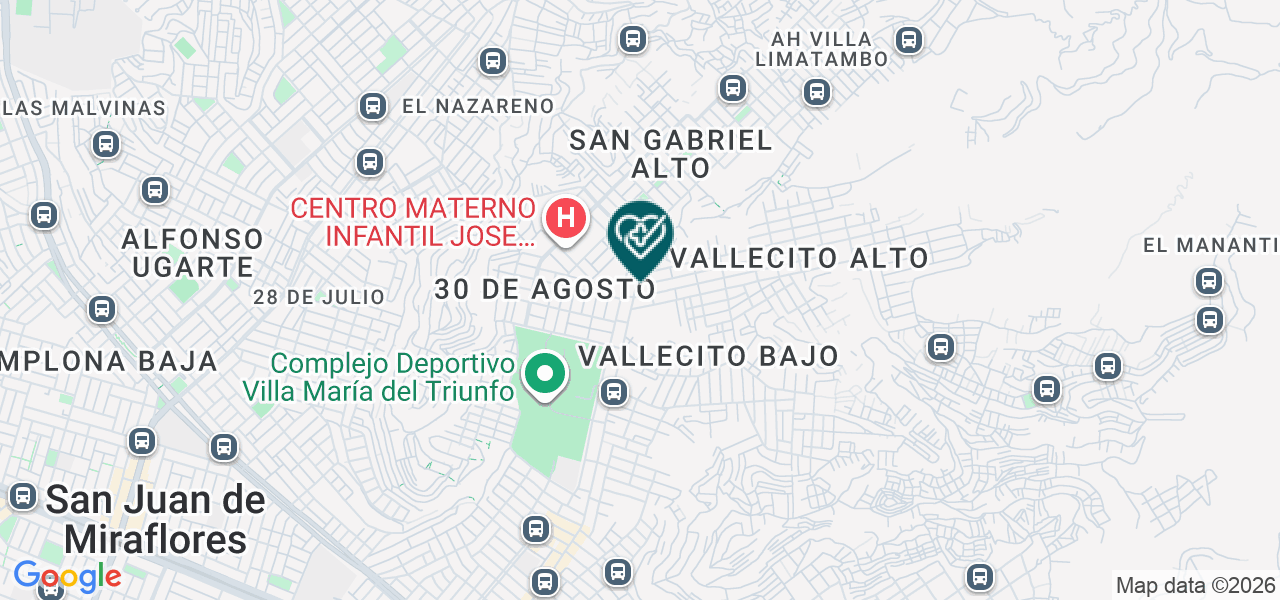 Mapa de Policlinico Especializado San Gabriel S.A.C.
