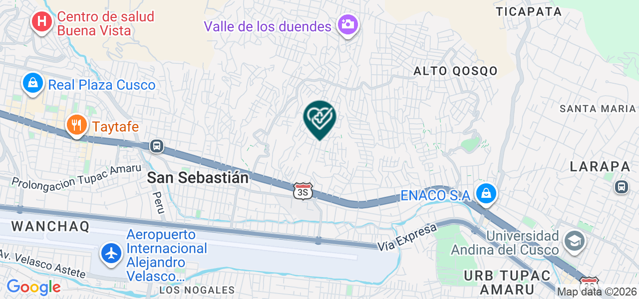 Mapa de Hermana Josefina Serrano-pomacanchi
