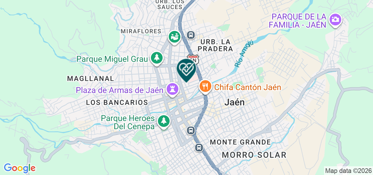 Mapa de Consultorio Medico Especializado Dr. Aranda