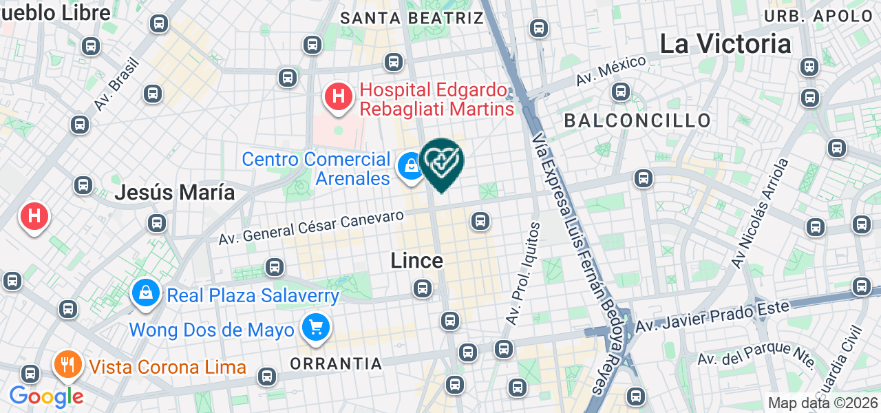 Mapa de Centro Optico Clarisse