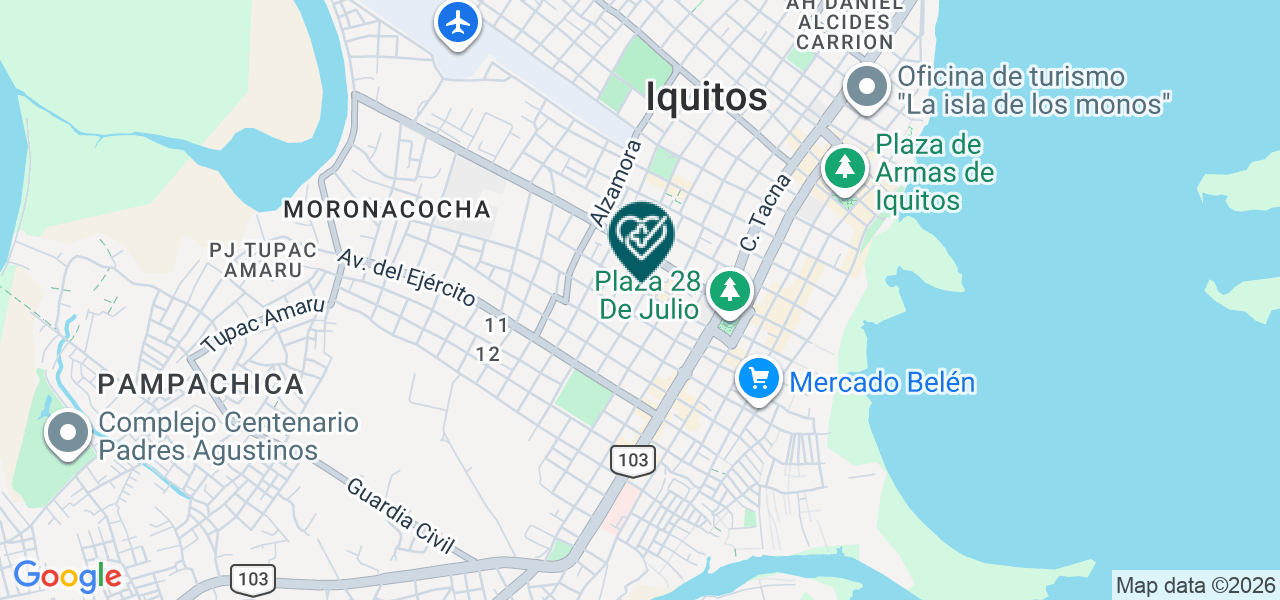 Mapa de Asociación Civil Selva Amazónica