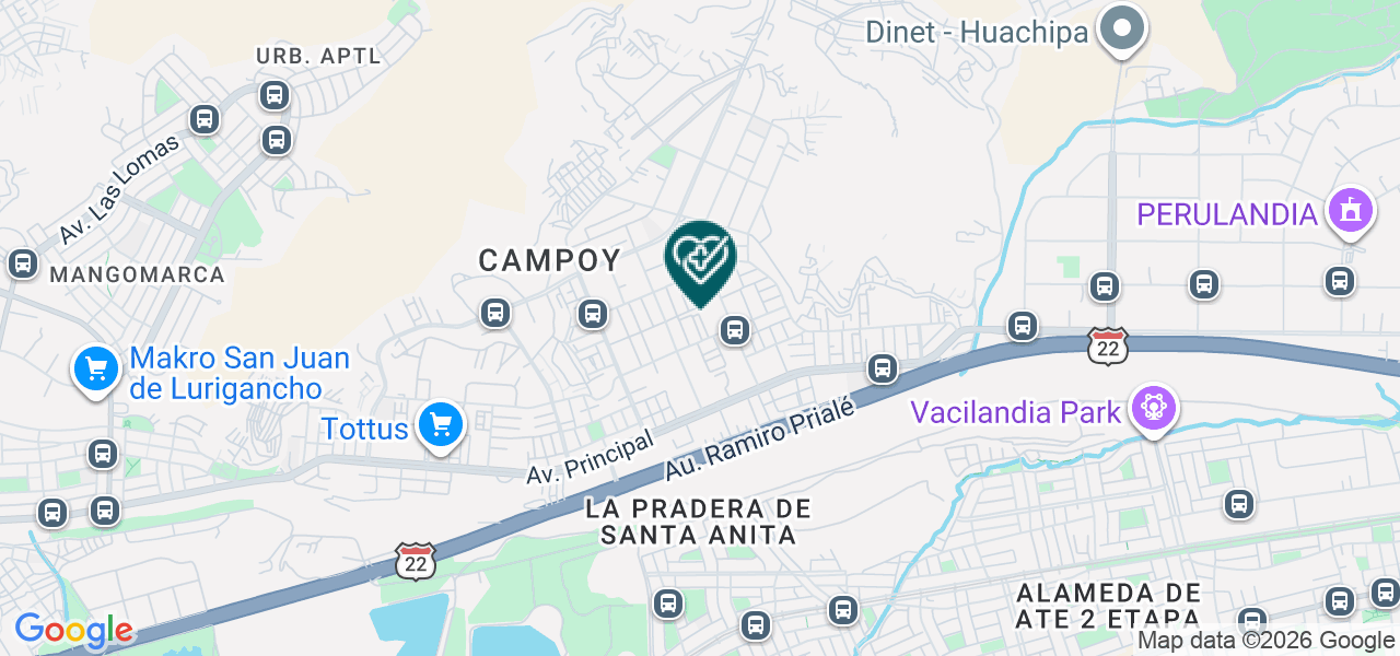 Mapa de Luz y Salud Dent Guzman