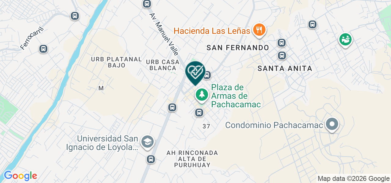 Mapa de Consultorio Odontologico Virgen del Carmen