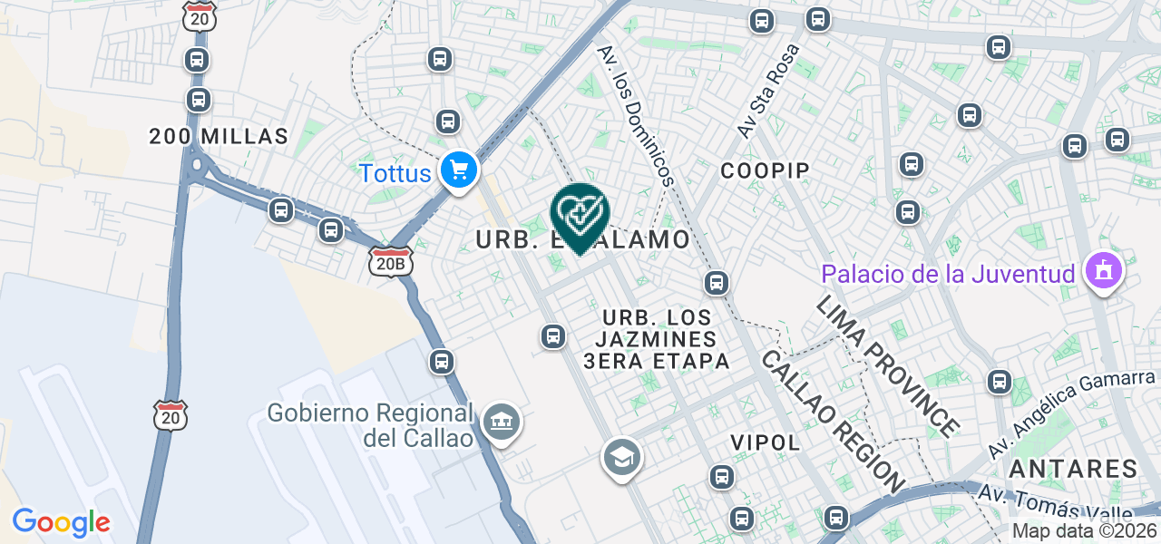 Mapa de Policlinico Santo Domingo