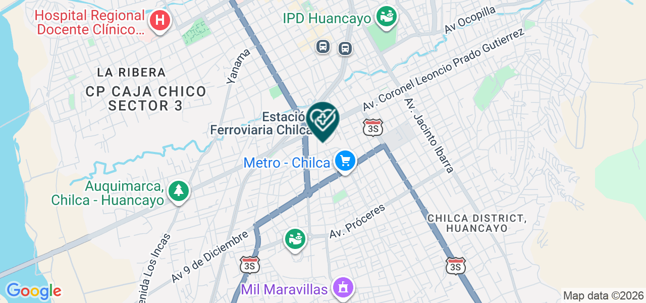 Mapa de Brevetmedic San Martin Bc