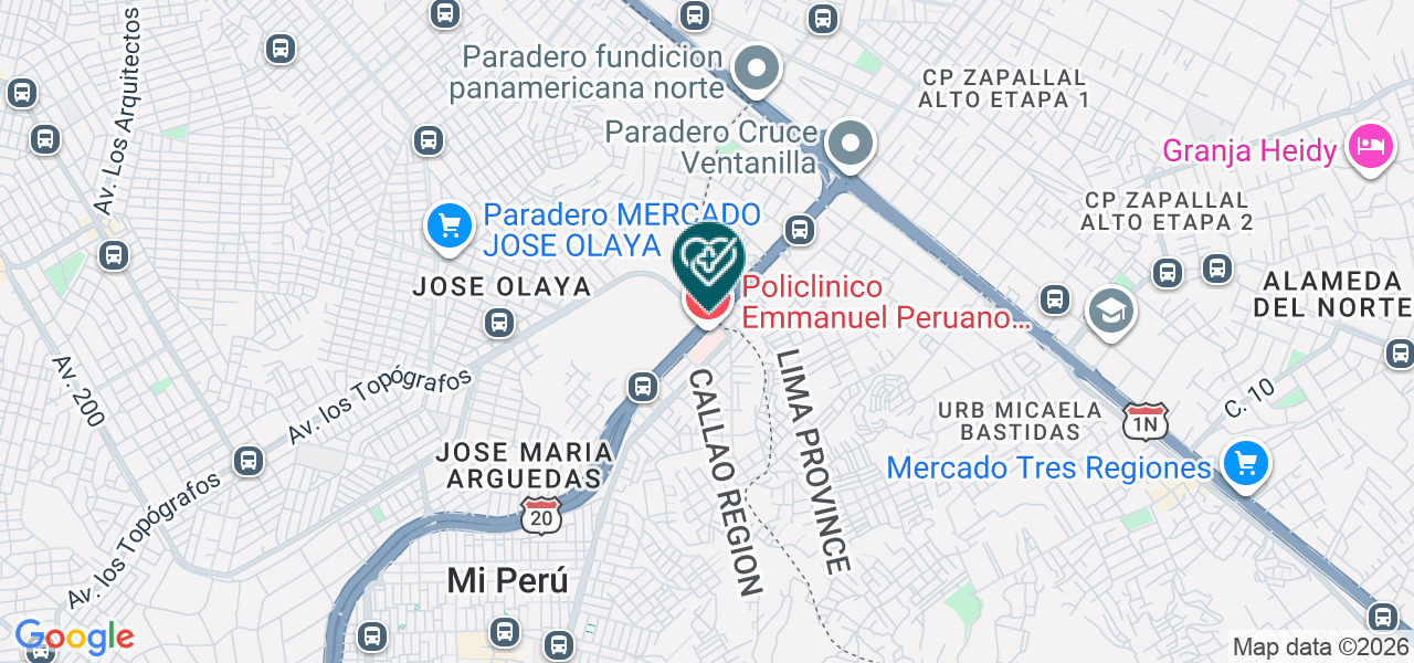 Mapa de Asociacion Emmanuel - Casa de Reposo Emmanuel