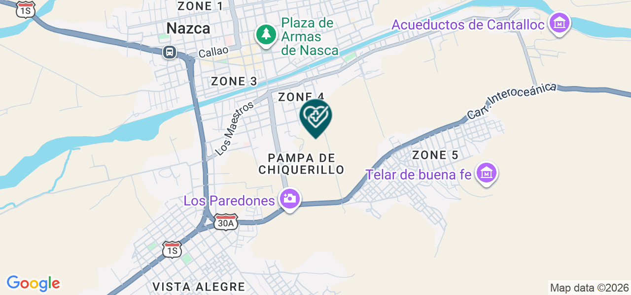 Mapa de Policlinico Juan Pablo