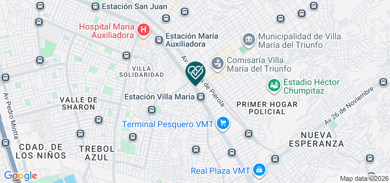 Mapa de Facedent