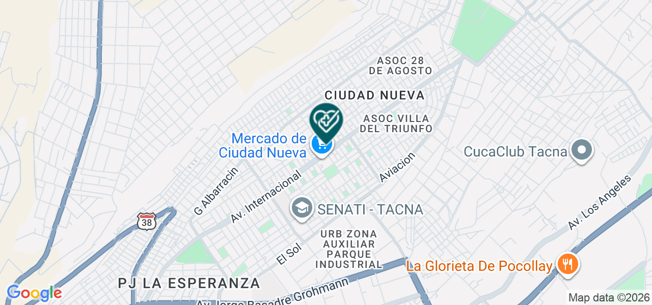 Mapa de Consultorio Odontológico Virgen de Fátima