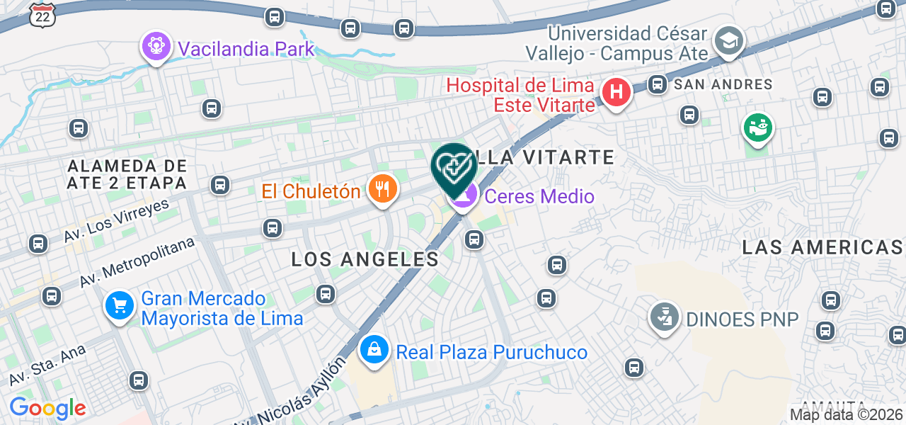 Mapa de Dental Santa Clara
