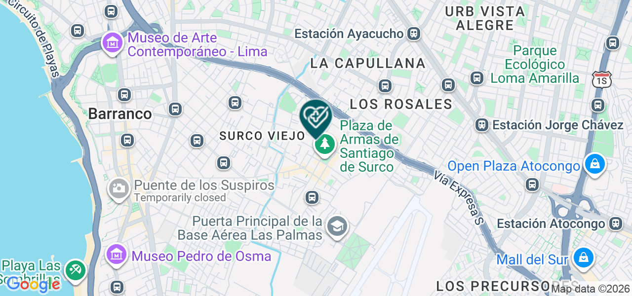Mapa de Sagrado Corazon de Jesus