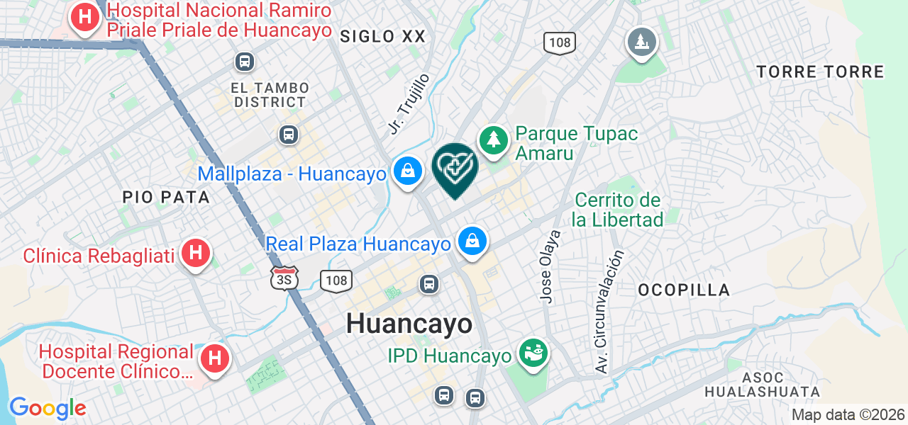 Mapa de Consultorio Medico Especializado y de Odontologia Medipront
