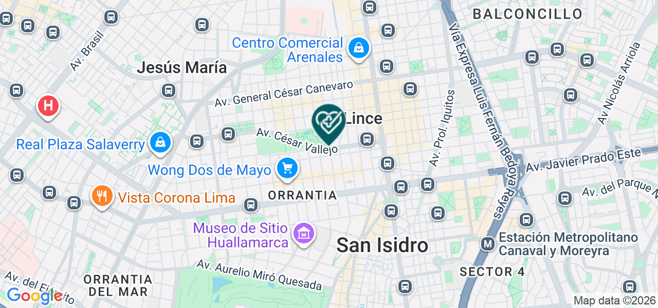 Mapa de Psicomedicos del Peru S.A