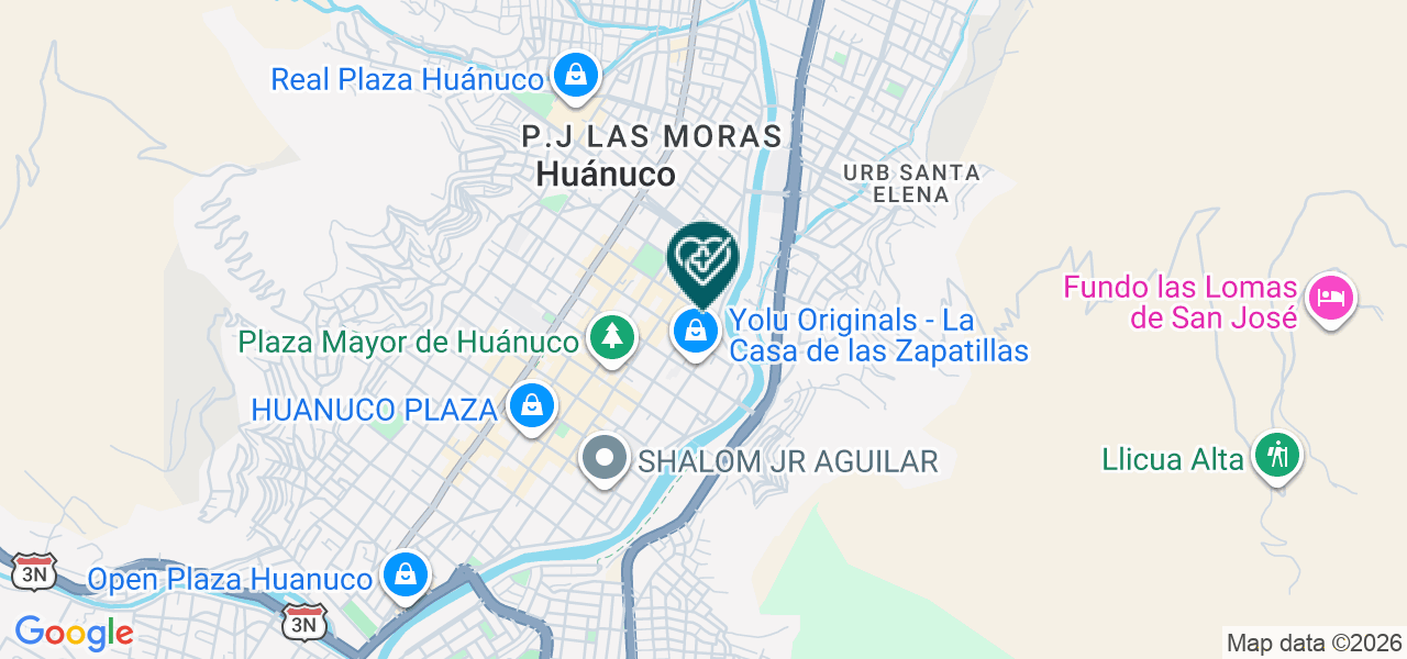 Mapa de Consultorios Medicos Especializados "milagro de Fatima