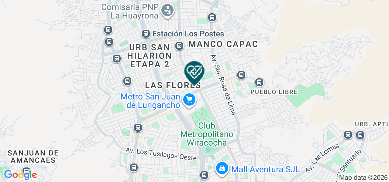 Mapa de Laboratorio Clinico Biomedic