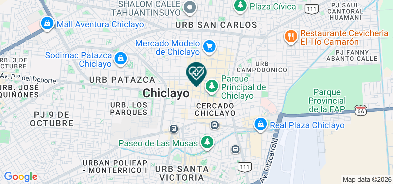 Mapa de Centro Odontologico Pivedi