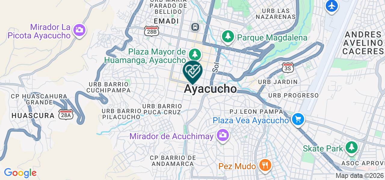 Mapa de Policlinico San Cristobal S.A.C.