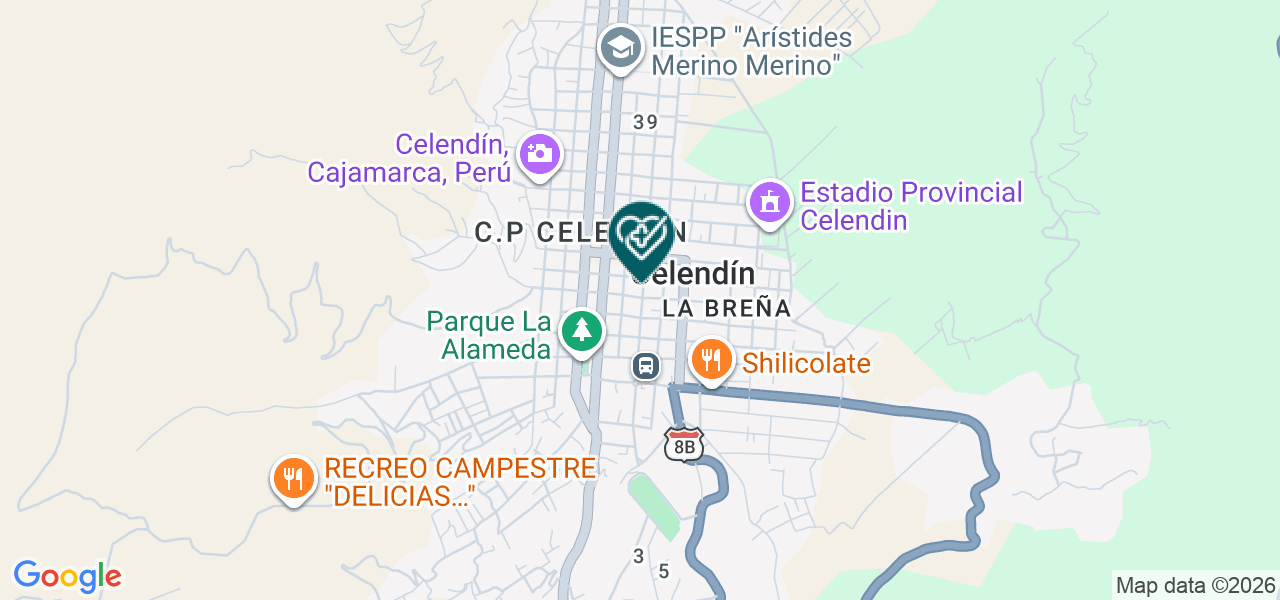 Mapa de Consultario Odontologico Santa Rosa
