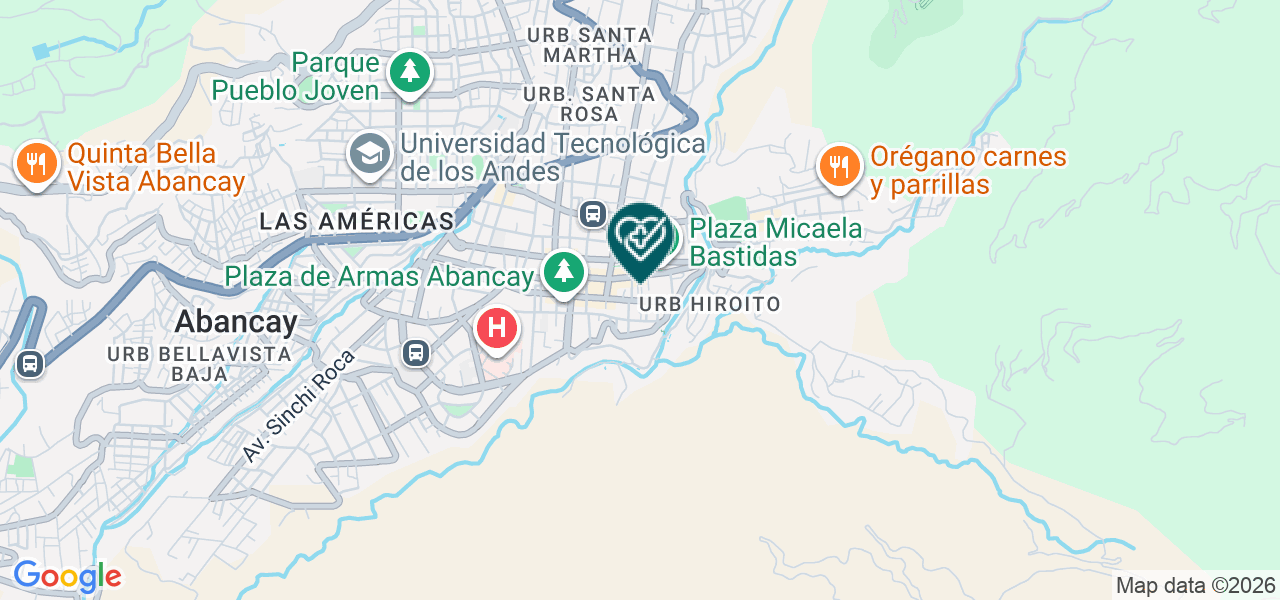 Mapa de Hospital Santa Teresa