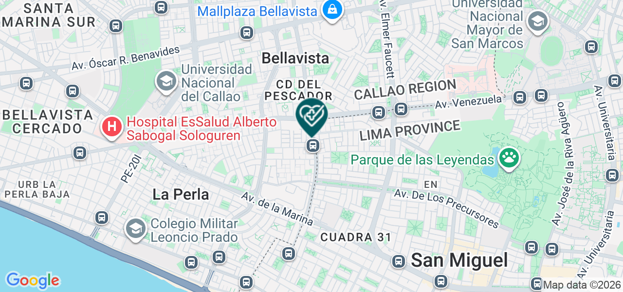 Mapa de Consultorio Odontologico Gaspar Pardo