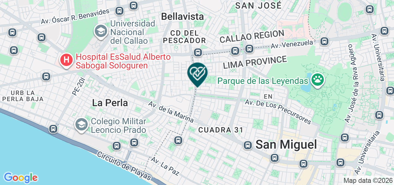 Mapa de Centro Diagnostico San Miguel