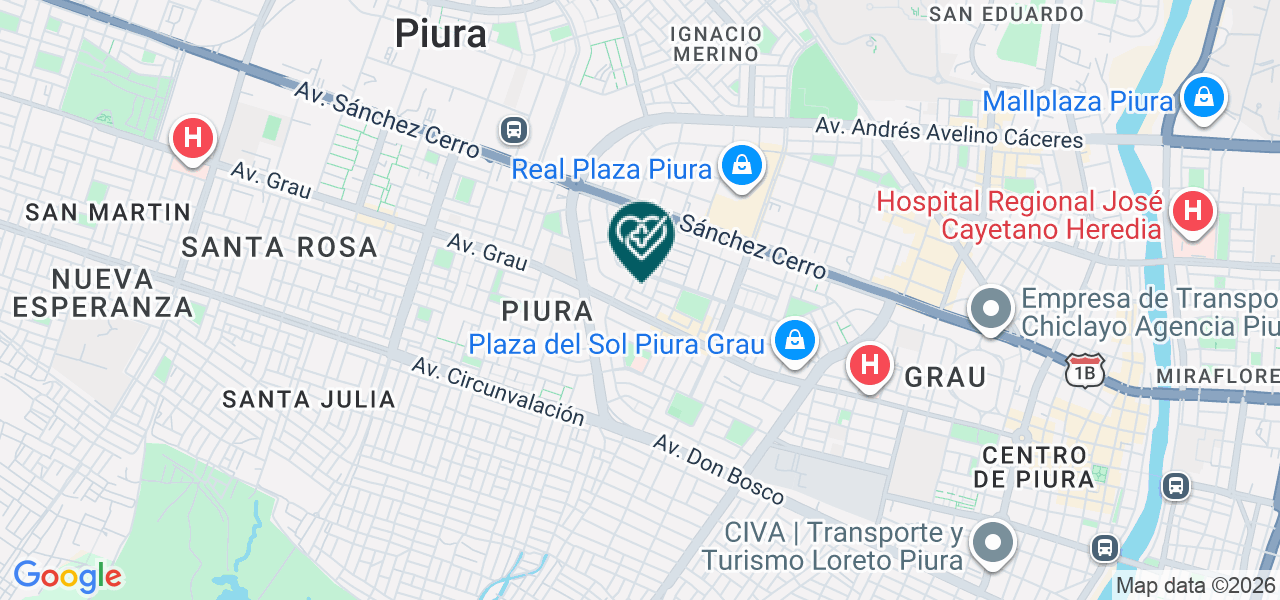Mapa de Centro de Estimulacion Temprana Churritos