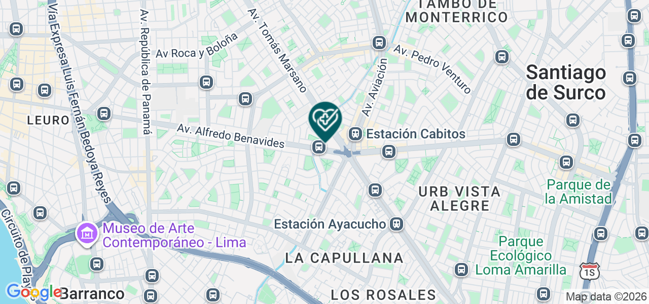 Mapa de Centro de Dialisis Santa Ana