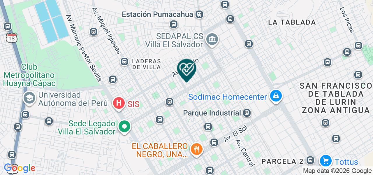 Mapa de Consultorio Medico San Lucas