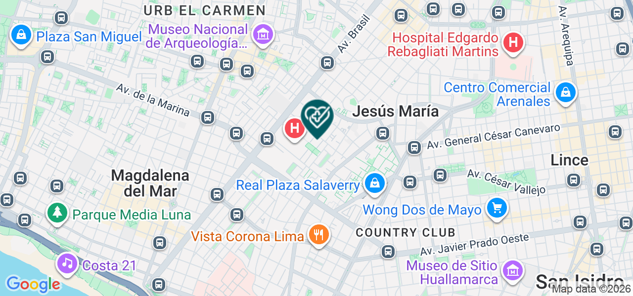 Mapa de Centro Odontologico "dentolife