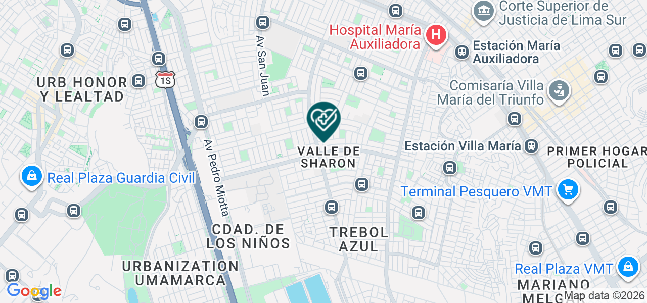 Mapa de Consultorio Dental Cristiano