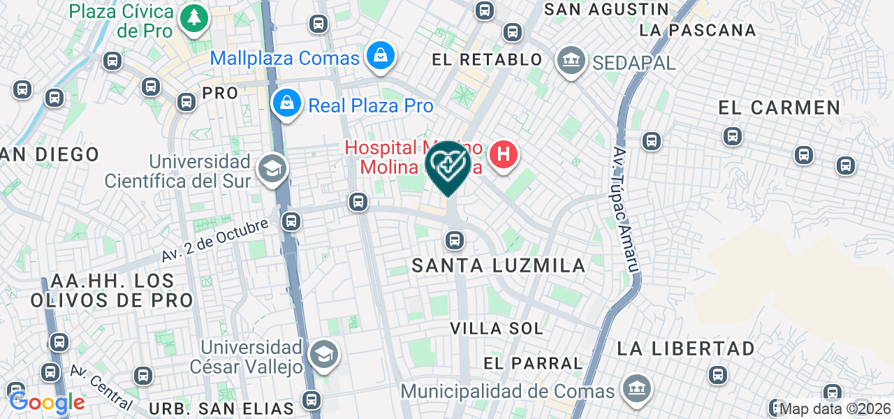Mapa de Centro Medico Unisalud S.A.C