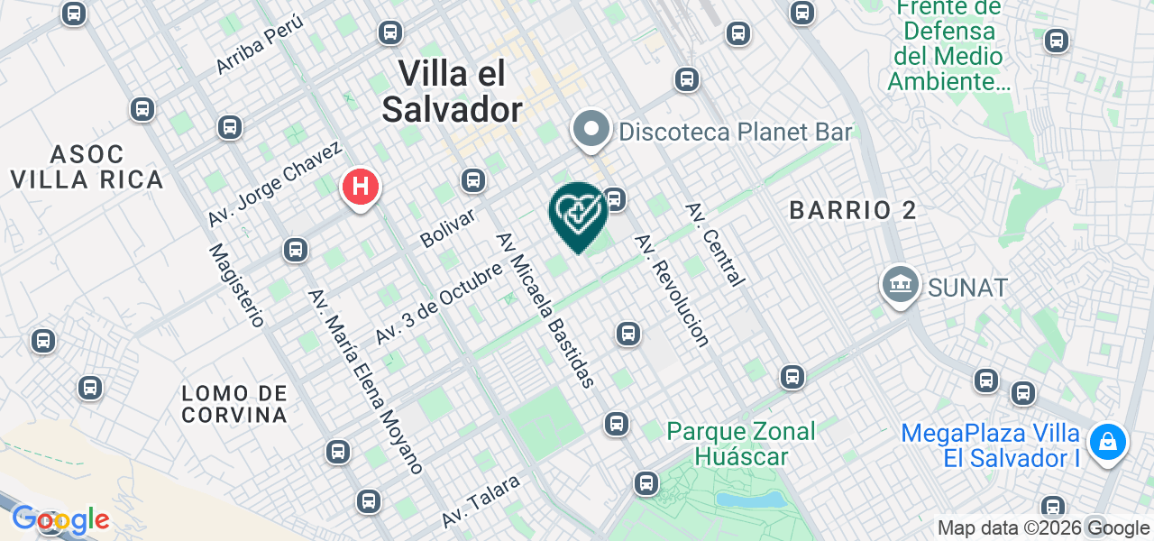 Mapa de Consultorio Odontologico Dentino E.I.R.L