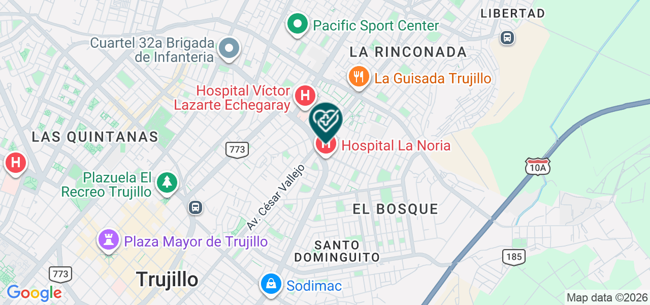 Mapa de Laboratorio Clinico Funegra EIRL