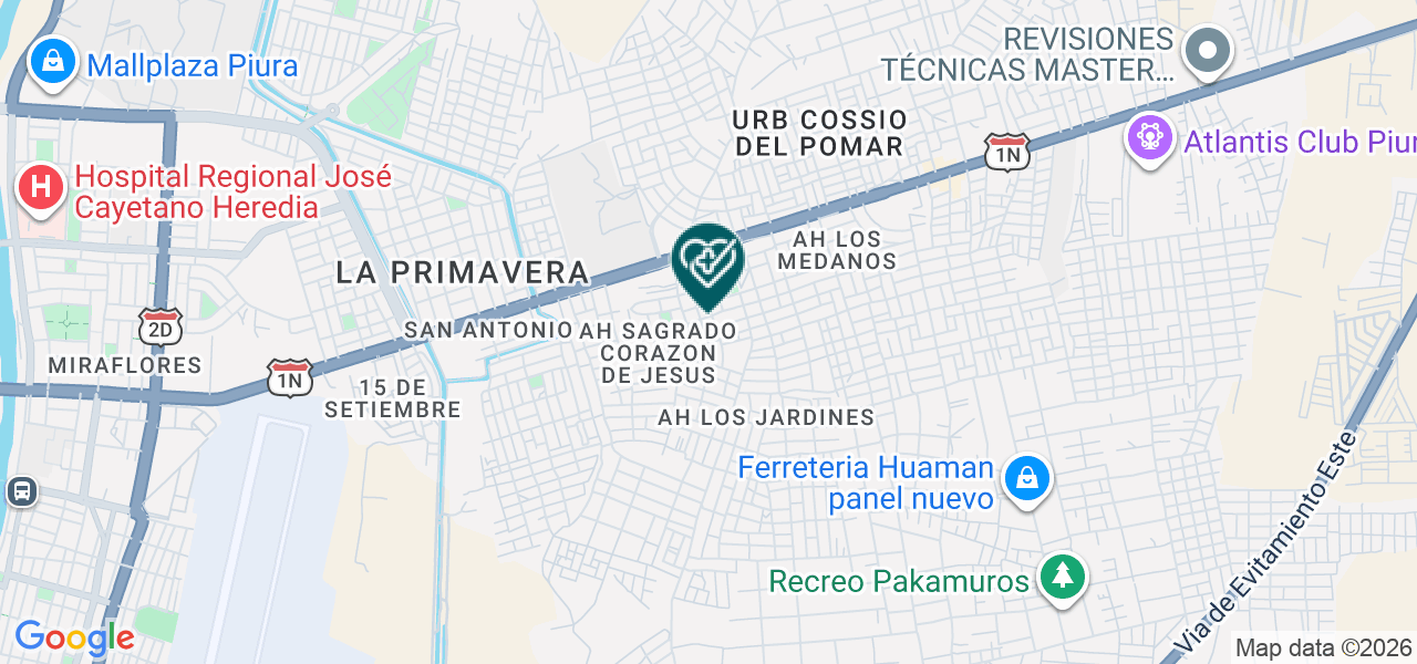 Mapa de Consultorio Medico los Olivos