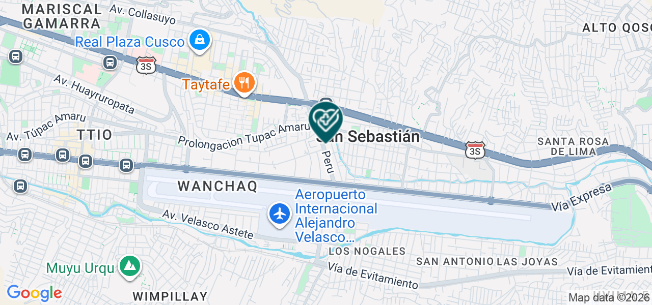 Mapa de Oxigen Medical Network