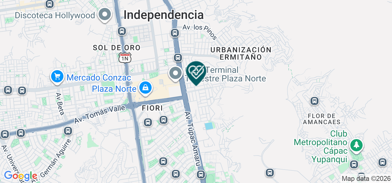 Mapa de Consultorio Odontológico Sonrisas Totales