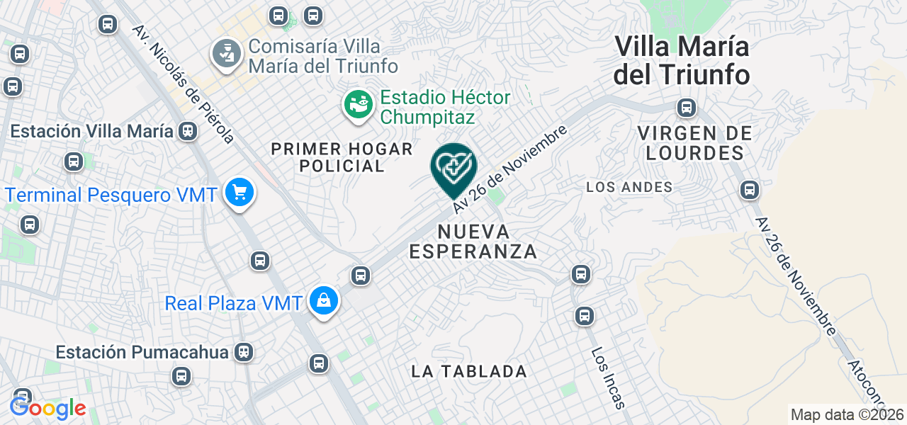 Mapa de Servicios Medicos Esperanza