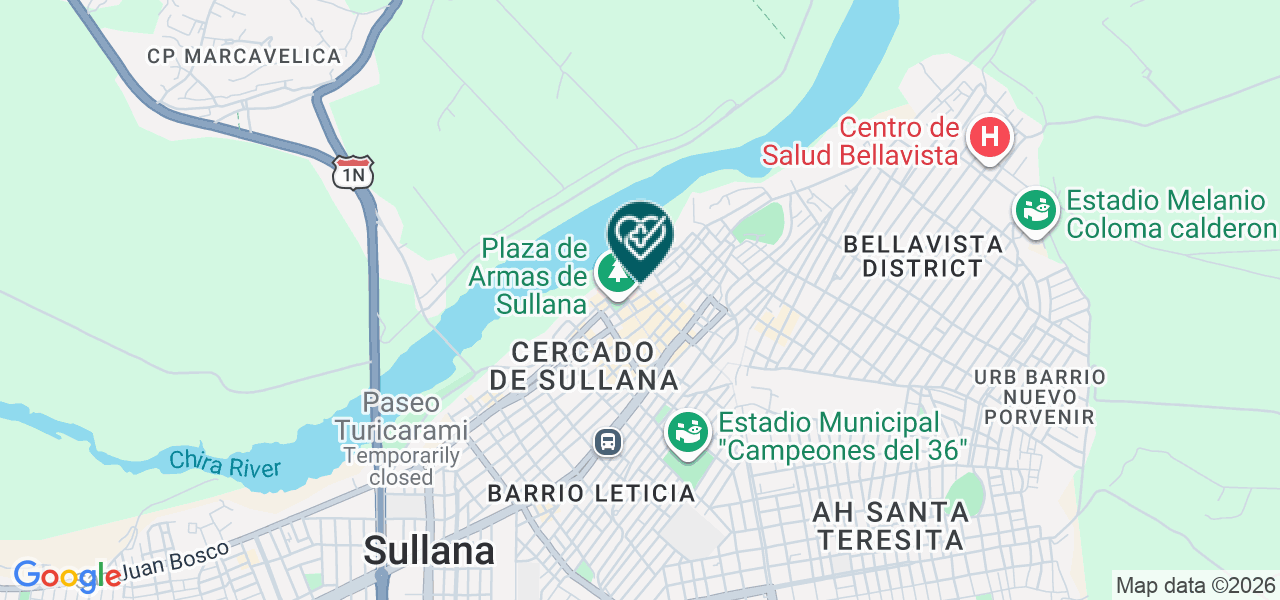 Mapa de Centro de Analisis Clinicos "santa Maria