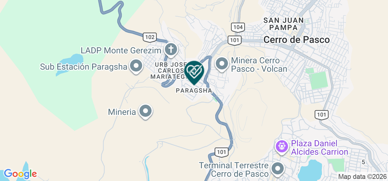 Mapa de Centro Medico Paragsha - Natclar