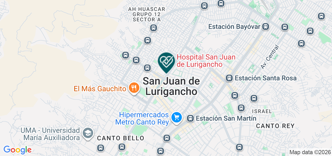 Mapa de San Martin Clinic