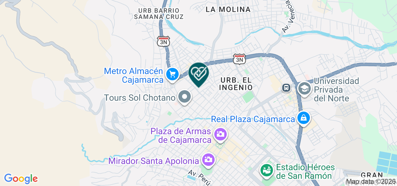 Mapa de Consultorio de Salud Reproductiva "angeles