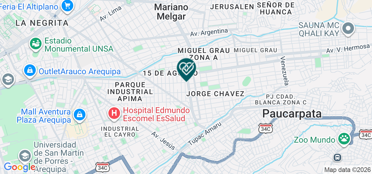 Mapa de Spa Odontologico Internacional