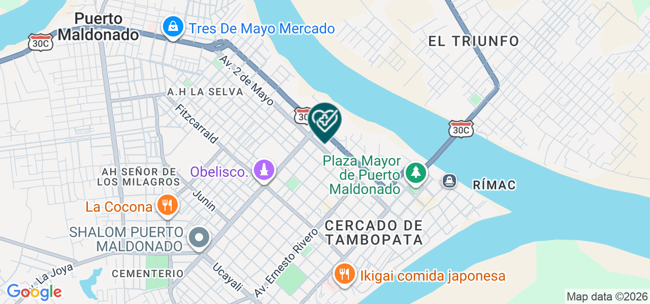 Mapa de Consultorio Psicologico "renacer