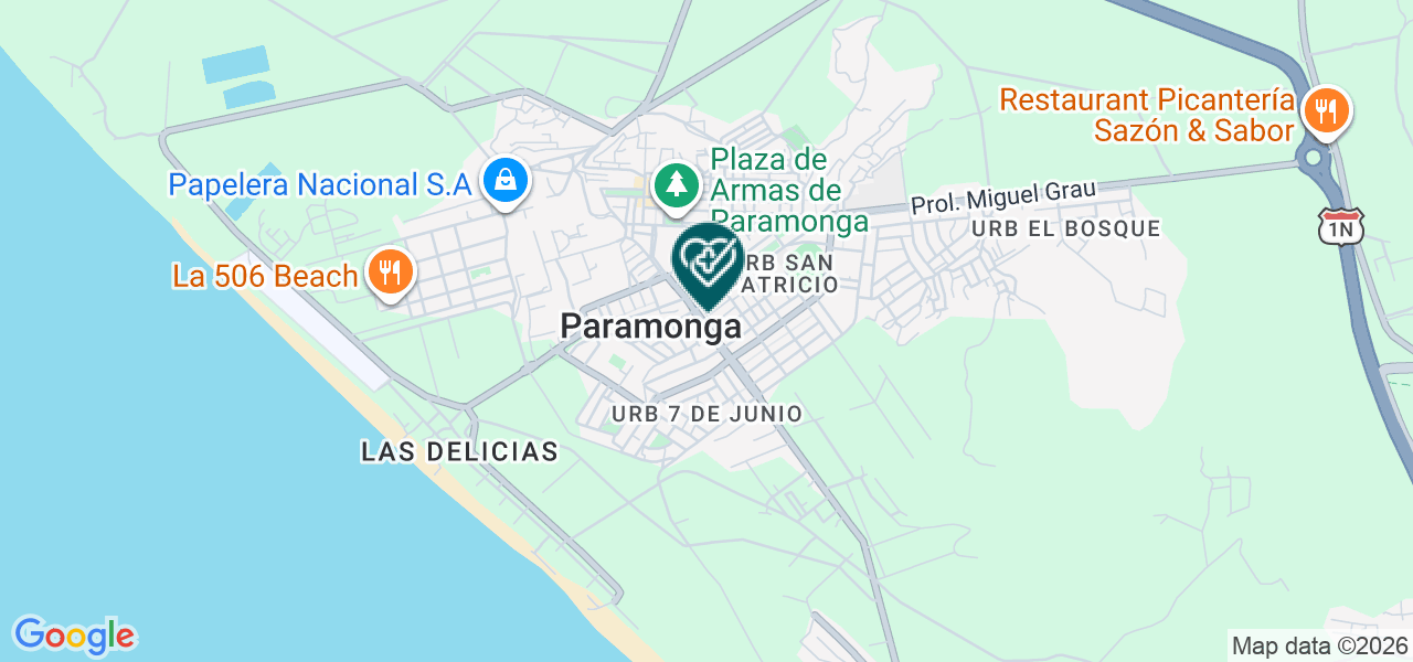 Mapa de Agro Industrial Paramonga S.A.A