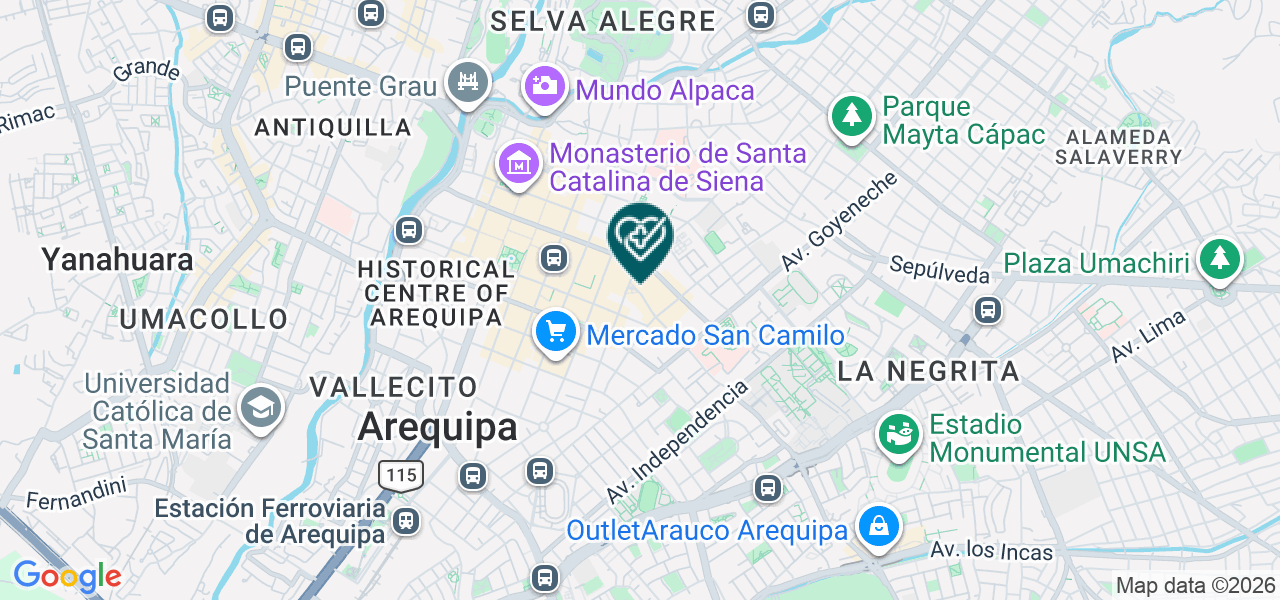 Mapa de Consultorio Odontologico Bienestar Dental
